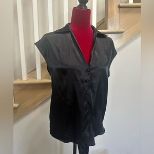 Express Shimmering Black Blouse